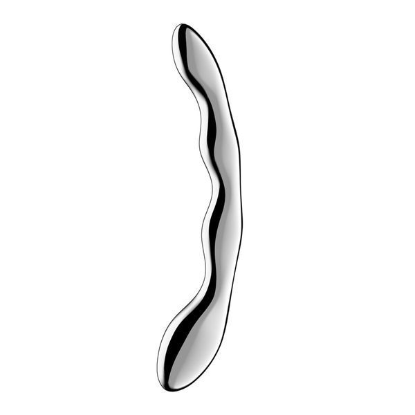 Металевий дилдо Satisfyer Cosmic Crest 2, двосторонній, можна нагрівати й охолоджувати SX3252 фото