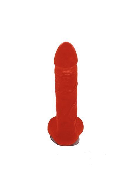 Мило у формі пеніса Чистий Кайф Red size L, крафтове мило-член, натуральне SO2638 фото