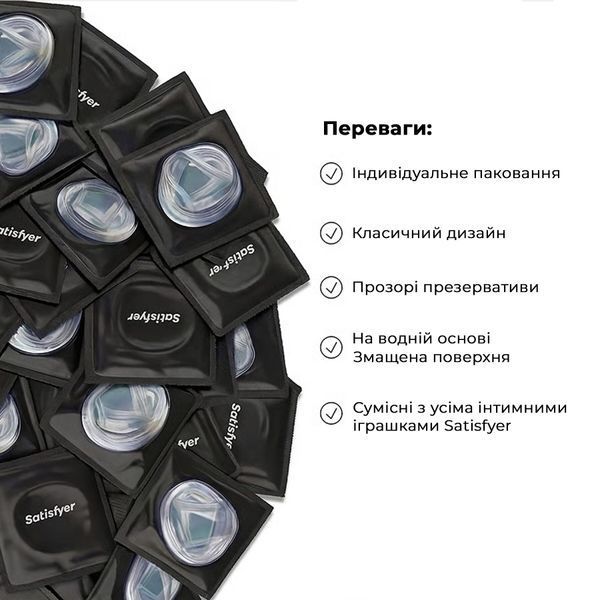 Набір презервативів Satisfyer Premium Condoms XXL (64 мм) 100 шт SX3270 фото