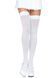Щільні непрозорі панчохи Leg Avenue Opaque Nylon Thigh Highs White, One Size SO7983 фото 1