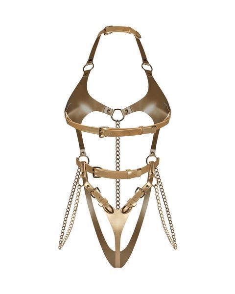 Боді Obsessive Anyya Gold teddy S/M/L SX5053 фото