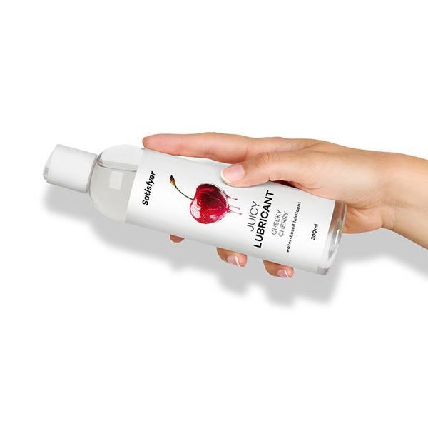 Лубрикант на водній основі Satisfyer Juicy Lubricant Cheeky Cherry water based 300 мл SX2728 фото
